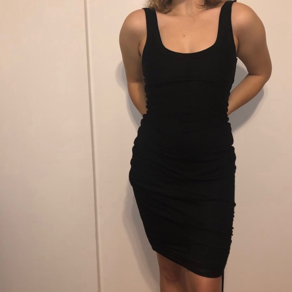 BLACK MIDI ALLSAINTS DRESS - Picture 3 of 4